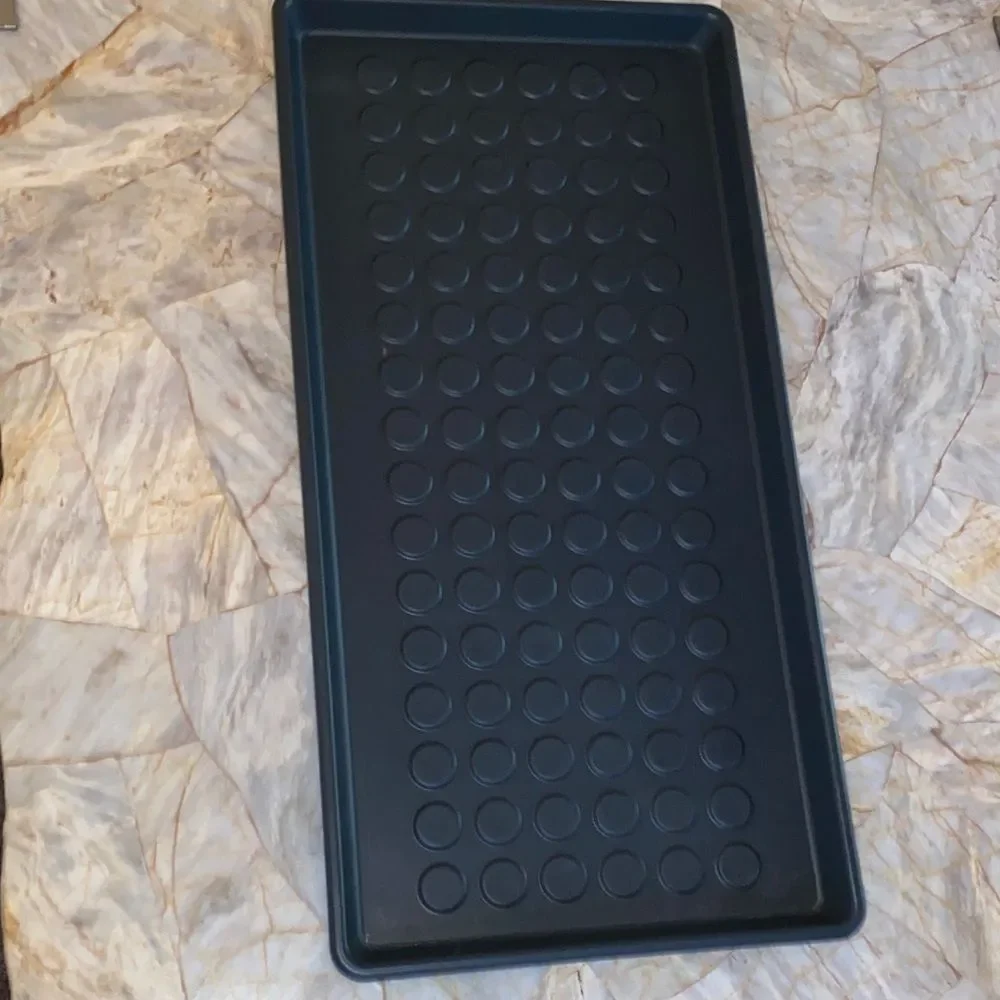 Black Rubber Tray em is the BAGGMUCK shoe tray from IKEA